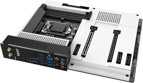 NZXT N7 Z590 - N7-Z59XT-W1 - مجموعة شرائح Intel Z590 (تدعم وحدات المعالجة المركزية من الجيل الحادي عشر) - اللوحة الأم للألعاب ATX - درع الإدخال/الإخراج المتكامل - اتصال WiFi 6E - بلوتوث V5.2 - أبيض in Kuwait