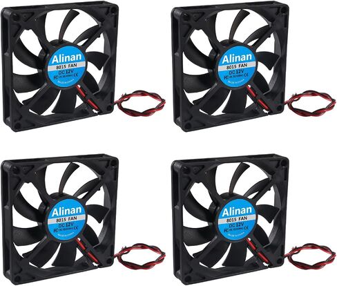 Alinan 4 قطعة 8015 5 فولت مروحة USB 80x80x15 مللي متر 2 دبوس كم تحمل فرش تيار مستمر مروحة التبريد طابعة ثلاثية الأبعاد مروحة التبريد مروحة كمبيوتر in Kuwait