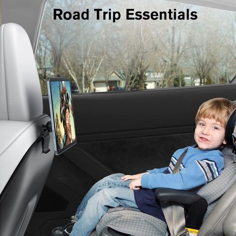 OHLPRO حامل تابلت مغناطيسي من طراز Tesla Model Y Model 3 تم ترقيته حديثًا، حامل تثبيت iPad خلفي قابل للدوران 360 درجة، متوافق مع ملحقات Tesla للأجهزة اللوحية والهواتف in Kuwait