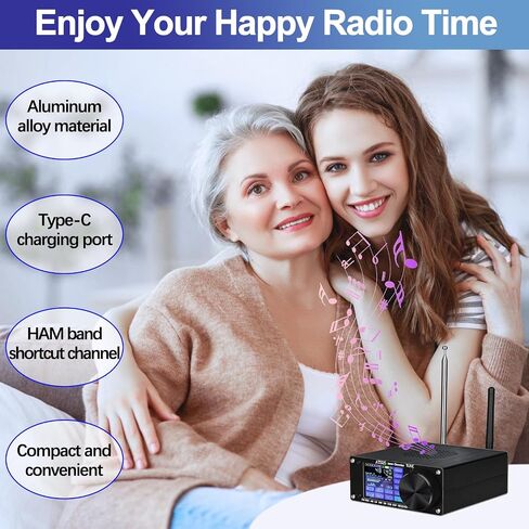 ATS25 Max Decoder ii, Upgraded Si4732 Shortwave Radio Receiver Adds HI-Z Antenna Input Impedance and LNA Mode|Supports 50ohm,FM LW MW&SW SSB DSP Receiver with 4000mAh Battery Built-in Band-Pass Filter in Saudi Arabia