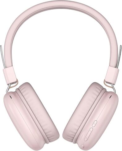 Kids Bluetooth Headphones, Wireless Headphones with HD ANC Microphone, 50 Hours Playtime, Safe Volume, Type C Fast Charging, Foldable On-Ear Headphones for Children/Teens/Smart Device(Pink) in Saudi Arabia
