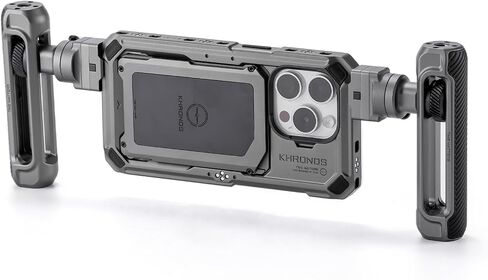 Tilta Khronos Lightweight Kit Compatible with iPhone 15 Pro - Space Gray | Includes Phone Case and Adjustable Handles in Saudi Arabia