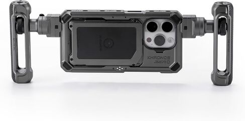 Tilta Khronos Lightweight Kit Compatible with iPhone 15 Pro - Space Gray | Includes Phone Case and Adjustable Handles in Saudi Arabia