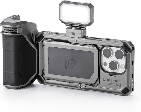 Tilta Khronos Lightweight Kit Compatible with iPhone 15 Pro - Space Gray | Includes Phone Case and Adjustable Handles in Saudi Arabia