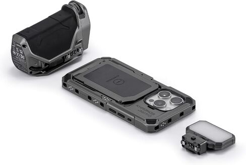 Tilta Khronos Lightweight Kit Compatible with iPhone 15 Pro - Space Gray | Includes Phone Case and Adjustable Handles in Saudi Arabia