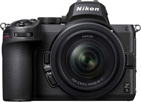 Nikon Z5 Mirrorless Camera Full Frame Body FX-Format 4K UHD Bundle with Deco Gear Photography Backpack + Photo Video LED Lighting + Lexar 64GB High Speed SD Card + Software Kit and Accessories in Saudi Arabia