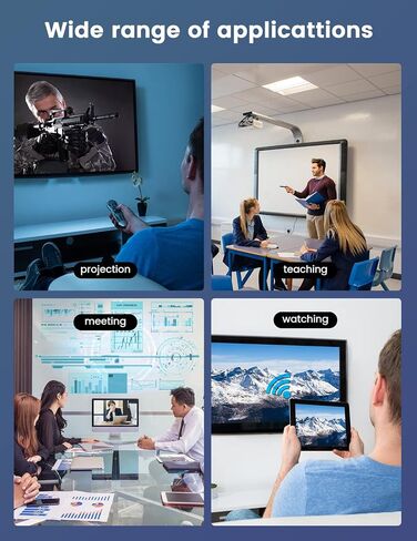 محول دونجل عرض HDMI لاسلكي - بث فوري من الكمبيوتر المحمول، الكمبيوتر الشخصي، الهاتف الذكي إلى HDTV/جهاز العرض - لا يوجد إعداد، لا حاجة إلى تطبيق - متوافق مع iOS، Android، Windows، MacOS in Saudi Arabia