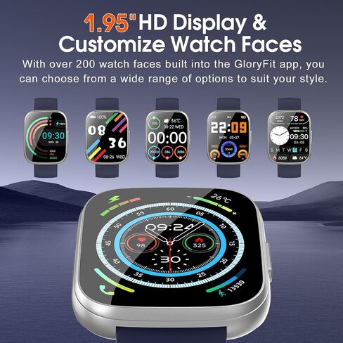Smart Watch for Men Women, 1.85" Fitness Tracker with with Heart Rate and Sleep Monitor, 2024 Activity Tracker, Yellow in Saudi Arabia