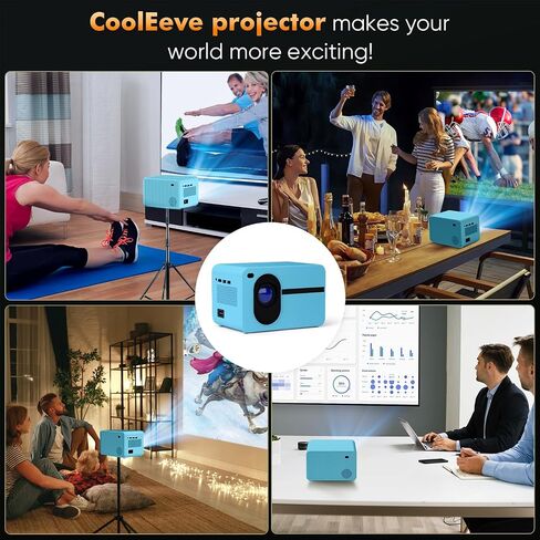 Projector with Wifi and Bluetooth, Electric Focus Native 1080P Full HD 4K Supported 500 ANSI Projector 18000 Lumens Portable Movie Video Projector Compatible with TV Stick Smartphone/HDMI/USB in Saudi Arabia