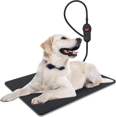 Outdoor Pet Heating Pad with Auto Temperature Control, Waterproof Heated Mat for Cats and Dogs, Safe Electric Heating Pad for Feral, Indoor & Outdoor Pets, Anti-Chew Cord (L:20'' x 16'') in Kuwait