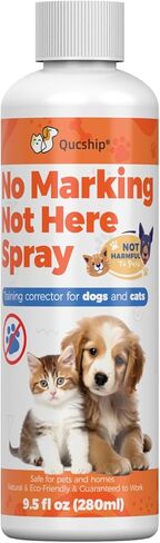 رذاذ الكلاب ليس هنا من Qucship - رذاذ فعال لبقاء الكلاب بعيدًا للتدريب ومنع حوادث التبول في الأماكن المغلقة - مساعد آمن لتدريب الحيوانات الأليفة - 8 أونصة in Kuwait