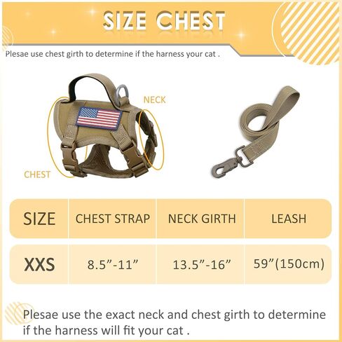 Cat Vest Harness Leash Set for Walking Escape Proof Adjustable Comfy mesh no Pull Harness for Extra Small cat Kitten Puppy Control Handle Anxiety Relief Security Vest with Velcro systerm for Outdoor in Kuwait