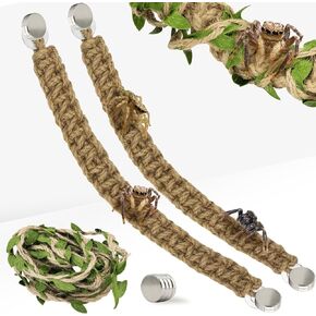 2 حزمة القفز حبل العنكبوت جسر القفز العنكبوت الملحقات حبل الجسر مع المغناطيس والعشب وهمية الزينة للقفز العناكب تررم القفز العنكبوت الضميمة الديكور