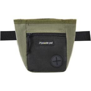 Dog Treat Pouch for Dog Training & Walking, Hands-Free Waist Bag with Built-in Poop Bag Dispenser, Magnetic Closure & Adjustable Strap Navy Blue