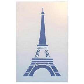 Eiffel Tower Stencil - 5.5" x 10" French France Country Stencils Deco Art Painting DIY Craft Plastic Wall Stencil Home Decoration French words reusable Mylar template - The Artful Stencil