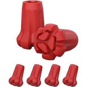 TUCANA 6 PCS Trekking Pole Rubber Tips Replacements, Hiking Pole Tips, Rubber Walking Stick Tips, Walking Stick Tips, Universal Tip Fit Most Standard Hiking Poles