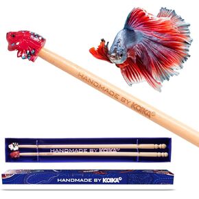 KOIKA Fish Training Stick Toys Fish Tank Decor Betta Training Wand (Fish Training Wand)