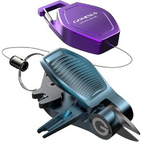 GOMEXUS Sharkbite Fishing Line Cutter with Retractors Fly Fishing Nippers