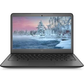 HP 11.5'' HD Brightview Chromebook, Intel Processor Up to 2.39GHz, 4GB Ram, 16GB Storage, Ultra-Fast WiFi, Chrome OS, Dale Black(Renewed)