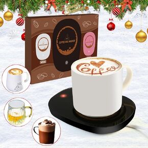 Coffee Warmer for Desk with 3 Adjustable Temperature, Coffee Cup Mug Warmer for Desk Office Home-Manually On/Off