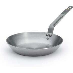 de Buyer MINERAL B Carbon Steel Fry Pan - 12.5" - Ideal for Searing, Sauteing & Reheating - Naturally Nonstick - Made in France