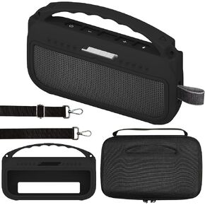 JCHPINE Silicone Cover and Hard Travel Case for Bose SoundLink Flex Bluetooth Portable Speaker, Protective Holder for Bose SoundLink Flex Speaker Accessories (Orange Case) in Kuwait