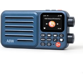 A8W Portable Smart Internet Radio Receiver WIFI/4G Radio Speaker with FM,Micro-SD Card,All World Radios,for Home with WiFi,Digital Radio,choyoung Radio
