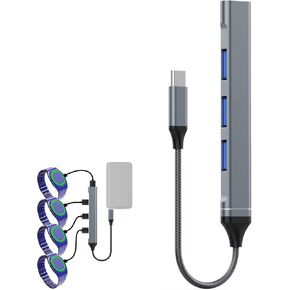 Charging Hub USB C (1 PCS) for MagicBand+ Plus Magic Band, 4-in-1 Multicharger Compatible with MagicBand Plus Official & Replacement Chargers, Disneyland Accessories Disney World Essentials