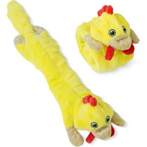 SHARLOVY Dog Squeaky Toys No Stuffing 5 Pack Plush Dog Toys for Medium Dog Toys Crinkle Dog Toys Durable Dog Chew Toys Cute Animals Puppy Toys for Teething Pet Toys