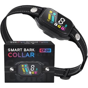 Dog Bark Collar, Anti Barking Collar for Large Medium Small Dogs, Rechargeable No Barking Collar, Smart Bark Collar with Automatic Barking Counting Function for Tranning, 8 Sensitivity & 4 Modes.