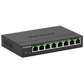 NETGEAR 8-Port Multi-Gigabit Ethernet Plus Switch (MS308E) - Managed, with 8 x 1G/2.5G, Desktop or Wall Mount, and Limited 5 Year Protection