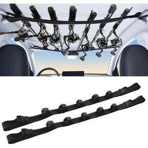 Adjustable Fishing Rod Holder 2 Pack Car Fishing Rod Holder Adjustable Fishing Pole Fishing Pole Rack Fishing Rod Rack Carrier for Car, SUVs and Vans