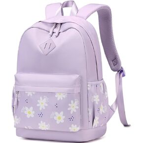 Pink Travel Backpack for Women Girls Backpacks for School Floral Lightweight Cute Toddler Schoolbag Bookbag Water Resistant Carry on Laptop Back pack Flower Daypack