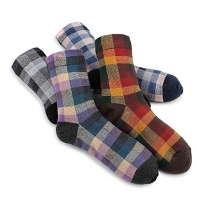 Women retro plaid check socks collection in Kuwait