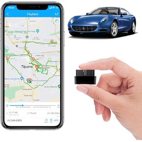 Mini OBD GPS Tracker for Vehicle, OBDⅡ 16PIN Real-time Tracking Device, Multi-Alert for Car, Truck -Subscription Required