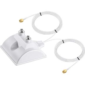 Magnetic Base 10ft Extension Cable with RP SMA Connector for REOLINK WiFi Antenna, Designed Allow Installation in Any Better Location to Avoid Weak WiFi Signal（Pack of 2）