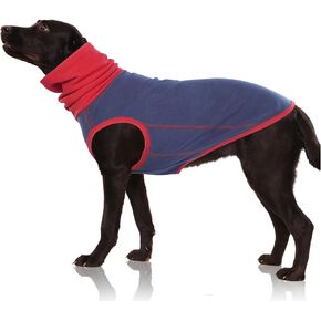 Nanaki Dog Turtleneck Sweatshirt Dog Fleece Vest, Pullover Elastic Dog Fleece Jacket Dog Christmas Outfit Dog Pajamas Contrasting Color, Warm Dog Sweater Winter Dog T Shirt For Small Medium Large Dogs
