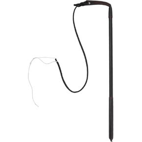 Dog Training Whip, Dog Agitation Stick Flog Teaser Wand, Dog Target Stick Outdoor Playing, for Pulling, Chasing, Training, 20.87" Rod Length, Black