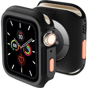 Adorve Rugged Shockproof Protective Case Designed for Apple Watch Case 44mm 45mm Series 9/8/7/6/5/4/SE, Soft TPU Bumper Apple Watch Cover, Full Edge Protection iWatch Cover Apple Watch Protector 44mm
