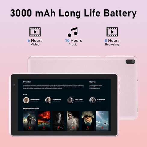 2024 Android 12 Tablet, 7 inch Tablet, 4GB RAM+32GB ROM/ 512GB Expandable Tablet PC,1.6Ghz Quad-core Processor Computer Tablet, 1024*600 IPS Touch Screen, 5MP Dual Camera, WiFi, Game, Bluetooth Tablet in Saudi Arabia