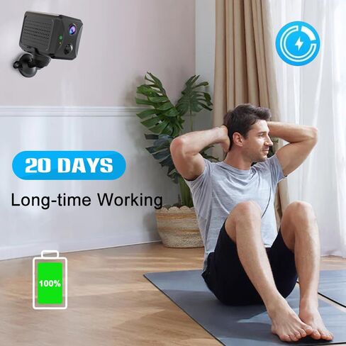 PEGATISAN HD 4G LTE Cellular Security Camera, SIM Card, No WiFi Security Camera HD Night Vision, AI Motion Detection,Nanny Cam Mini Camera Home Security Camera in Kuwait