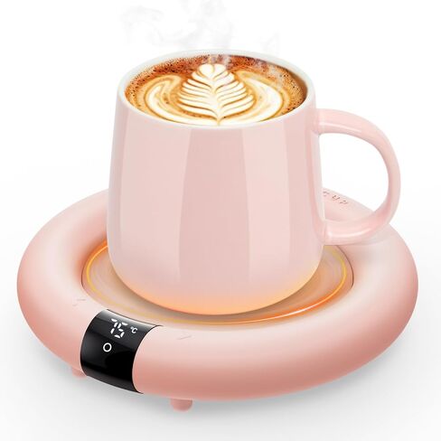 Coffee Mug Warmer, 36W Cup Warmer for Desk with 8H Auto Shut Off, 3 Temp Settings, Mug Warmer Heating Coffee, Beverage, Milk, Tea, Candle Warmer Plate for Desk Home, Office(No Cup) (Black) in Saudi Arabia