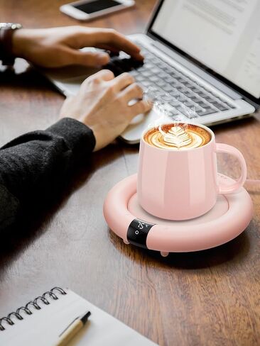 Coffee Mug Warmer, 36W Cup Warmer for Desk with 8H Auto Shut Off, 3 Temp Settings, Mug Warmer Heating Coffee, Beverage, Milk, Tea, Candle Warmer Plate for Desk Home, Office(No Cup) (Black) in Saudi Arabia