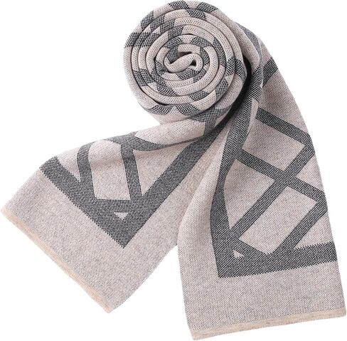 Men's Scarves Classic Winter Scarf Soft Warm Scarf Wool Scarf Knitted Soft Warm Neckwear in Saudi Arabia