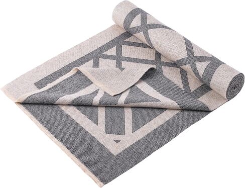 Men's Scarves Classic Winter Scarf Soft Warm Scarf Wool Scarf Knitted Soft Warm Neckwear in Saudi Arabia
