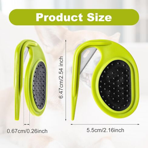 2 Pcs Pet Knot Opener Dog Grooming Splitter Tool Cat Knotting Cutter Comb Shedding Supplies with Anti-Slip Grip Gadgets for Caring Pet Hair Removing Tangles Salon Home in Kuwait