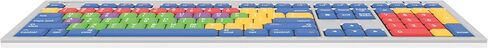 Logickeyboard Kids Learning Board • Teaching Vowels and Consonants, and Lowercase vs Capital Letters • for School and Private use • Two Built-in USB Ports • Plug-and-Play with Windows 7-11 in Saudi Arabia