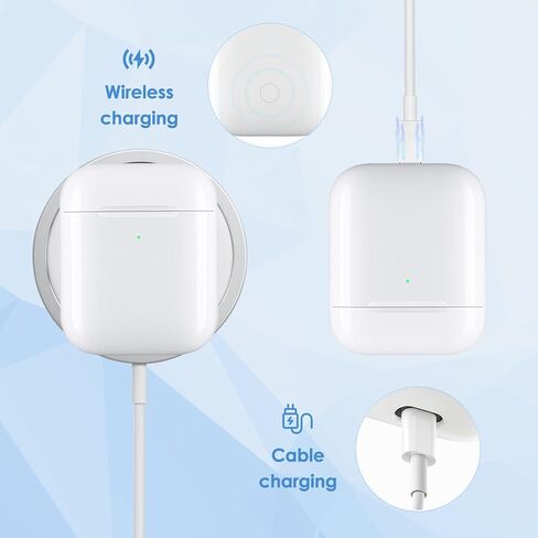 Charging Case Compatible with AirPod 3rd Generation, White in Saudi Arabia
