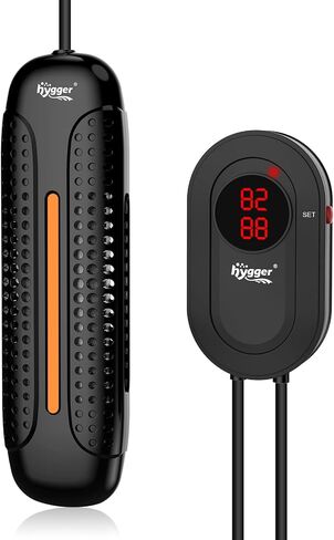 hygger Aquarium Heater 1200W Fish Tank Heater with LED Controller, Multiple Safety Protections, Anti-Cooking Fish Alarm, Auto Stop Heating Protection, for 132-264 Gallon Freshwater Saltwater Tank in Kuwait