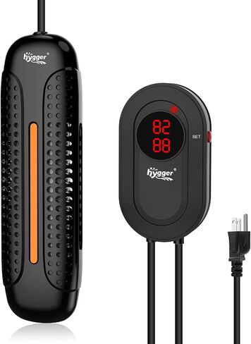hygger Aquarium Heater 1200W Fish Tank Heater with LED Controller, Multiple Safety Protections, Anti-Cooking Fish Alarm, Auto Stop Heating Protection, for 132-264 Gallon Freshwater Saltwater Tank in Kuwait